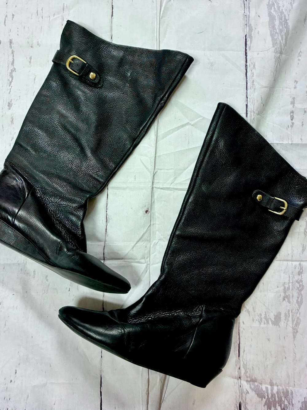 Steve Madden Inntense Black Leather Boots